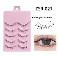 False Eyelashes Full Hard Stem Natural Look