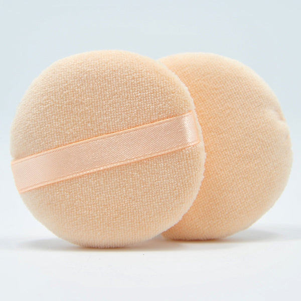 Round makeup powder puff