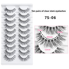 False Eyelashes 10 Pairs Natural Look