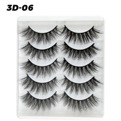 5 pairs of eyelashes