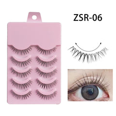 False Eyelashes Full Hard Stem Natural Look