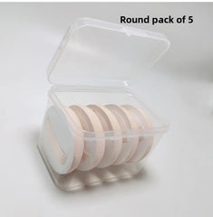 Soft Makeup Powder Puff SpongeMade From Hydrophilic Polyurethane For Gentle And Comfortable Application, Versatile Shapes Available In Square, Round And Triangular Designs To Suit User Preferences