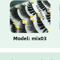 3D Voluminous False Eyelashes 10 Pairs