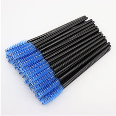 50 Pcs Disposable Mascara Wands, Eyebrow Spoolies Brush for Eyelash Extensions, Eye Lash and Makeup Brush