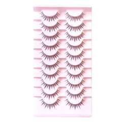 False Eyelashes 10 Pairs Natural Look