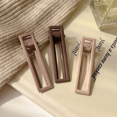 Milk Coffee Brown Hair Clips Korean Style Duckbill Clip Hair AccessoriesVersatile Use Ideal For Securing Bangs Side Hair And Flyaways With Multiple Clip Shapes Including Duckbill, Cross, Square And Round Designs