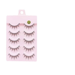 5 Pairs False Eyelashes, Mink-Like False Eyelashes, Natural and Volumizing False Eyelashes, Lash Extension Effect, Essential Makeup Tool for Travel