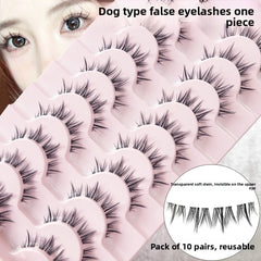 False Eyelashes 10 Pairs Natural Look