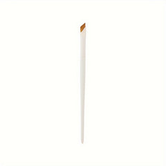 Porcelain White Angled Eyeliner Brush Set with Various Blade and Sickle Tips