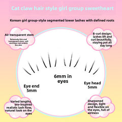 Women's Natural Segmented Lower False Eyelashes