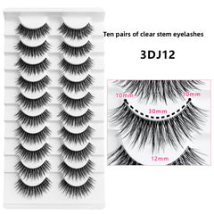 False Eyelashes 10 Pairs Natural Look