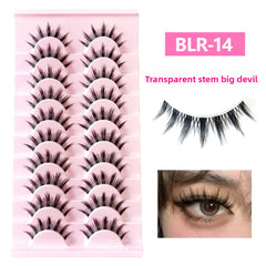 False Eyelashes 10 Pairs Natural Look