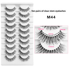 False Eyelashes 10 Pairs Natural Look