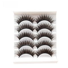5 pairs of eyelashes