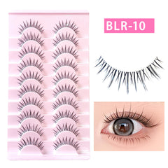 False Eyelashes 10 Pairs Natural Look