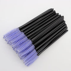 50 Pcs Disposable Mascara Wands, Eyebrow Spoolies Brush for Eyelash Extensions, Eye Lash and Makeup Brush