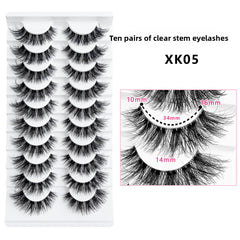 False Eyelashes 10 Pairs Natural Look