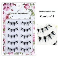 False Eyelashes 10 Pairs Natural Look