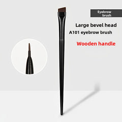 Ultra-Thin Precision Makeup Brush Flat Head Eyeliner & Eyebrow Brush Fine Bristles for Precise Lower Lash Line & Angled Application Compact and Portable Ideal for Daily Makeup