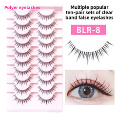 False Eyelashes 10 Pairs Natural Look