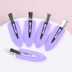 Seamless Hair Clips Solid Color Bangs Side Clips Basic Practical Hairdressing & Makeup, Bangs Clips, Hair Additions, Duckbill Clips, Hairpins, Flyaway Hair Clips