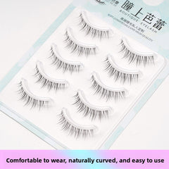 Transparent Stem False Eyelashes for Natural Nude Makeup