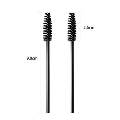 50 Pcs Disposable Mascara Wands, Eyebrow Spoolies Brush for Eyelash Extensions, Eye Lash and Makeup Brush