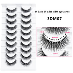 False Eyelashes 10 Pairs Natural Look