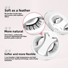 Double-Magnet False Eyelashes ? Soft, Curling Magnetic Lashes
