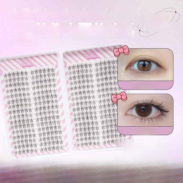 False Eyelashes Book Natural Curled Clusters 32-Row Eyelash Book With Multiple Styles For Versatile Use Natural Look Handcrafted, Curled Single Cluster Lashes For A Realistic Appearance