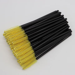 50 Pcs Disposable Mascara Wands, Eyebrow Spoolies Brush for Eyelash Extensions, Eye Lash and Makeup Brush