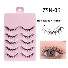 False Eyelashes Full Hard Stem Natural Look
