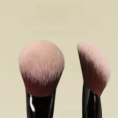 Angled Concealer Brushes with Soft Fiber Bristles for Even Powder Application, Easy Blending