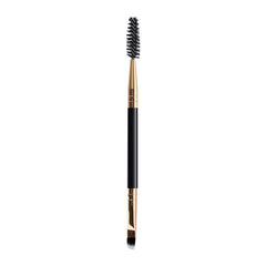 Double-Ended Eyebrow Brush and Eyelash Curler Beauty Tool