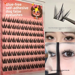 Glue-Free False Eyelashes Natural Look Dog Style
