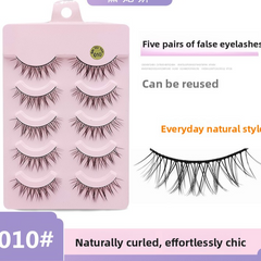 5 Pairs False Eyelashes, Mink-Like False Eyelashes, Natural and Volumizing False Eyelashes, Lash Extension Effect, Essential Makeup Tool for Travel