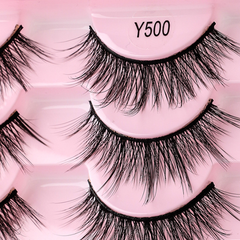 10 Pairs of Eyelash Makeup Soft And Fluffy 3D Mink False Eyelashes Thick Hand Rolled Mink False Eyelashes Natural False Eyelashes