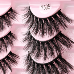 10 Pairs of Eyelash Makeup Soft And Fluffy 3D Mink False Eyelashes Thick Hand Rolled Mink False Eyelashes Natural False Eyelashes
