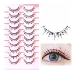 False Eyelashes 10 Pairs Natural Look