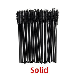 50 Pcs Disposable Mascara Wands, Eyebrow Spoolies Brush for Eyelash Extensions, Eye Lash and Makeup Brush