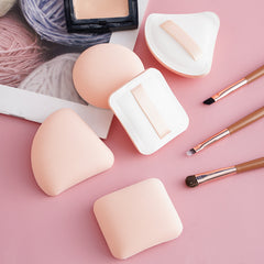 Soft Makeup Powder Puff SpongeMade From Hydrophilic Polyurethane For Gentle And Comfortable Application, Versatile Shapes Available In Square, Round And Triangular Designs To Suit User Preferences
