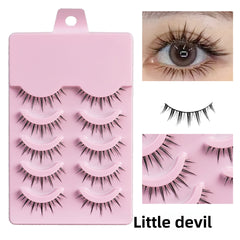 False Eyelashes Full Hard Stem Natural Look