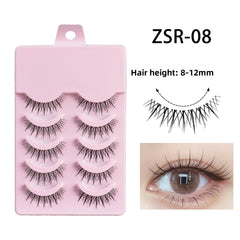 False Eyelashes Full Hard Stem Natural Look