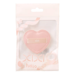 Heart-Shaped Dual-Use Makeup Sponge Puff Made From High-Quality Synthetic Sponge For Gentle Application Without Irritation, Effectively For Both Wet And Dry Powder Application