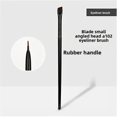 Ultra-Thin Precision Makeup Brush Flat Head Eyeliner & Eyebrow Brush Fine Bristles for Precise Lower Lash Line & Angled Application Compact and Portable Ideal for Daily Makeup